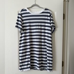 Old Navy Striped T-Shirt Short Mini Dress